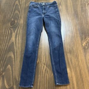 Hollister Ultra High-Rise Super Skinny Jeans Womens 3S W26 L28 Blue Stretch ✨